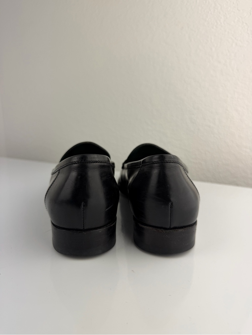 Gucci Black Leather Loafers Black 37.5/7.5 - Picture 6 of 15